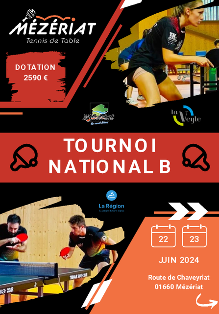 Tournoi National B – Mézériat
