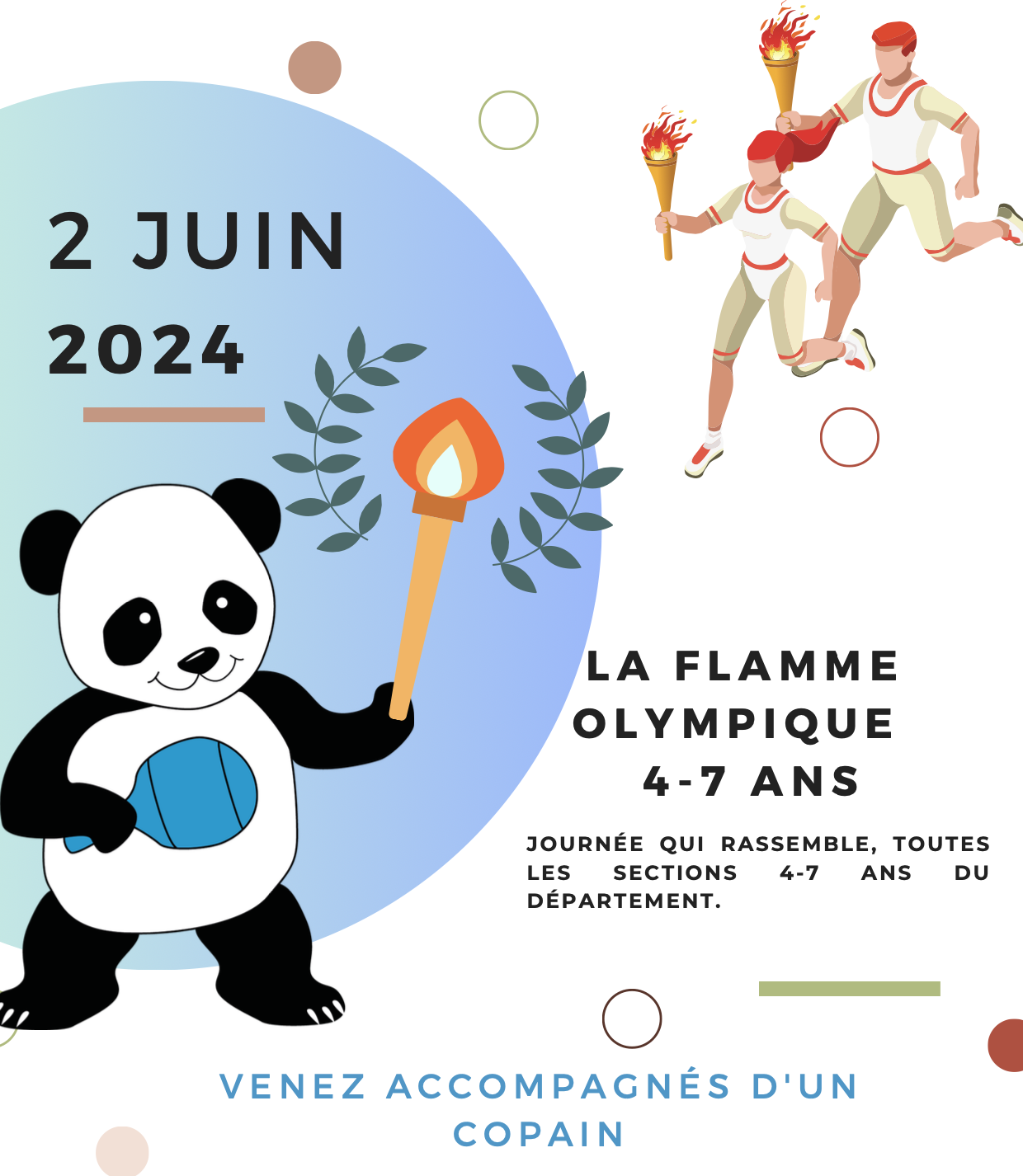 La flamme Olympique 4-7 ans